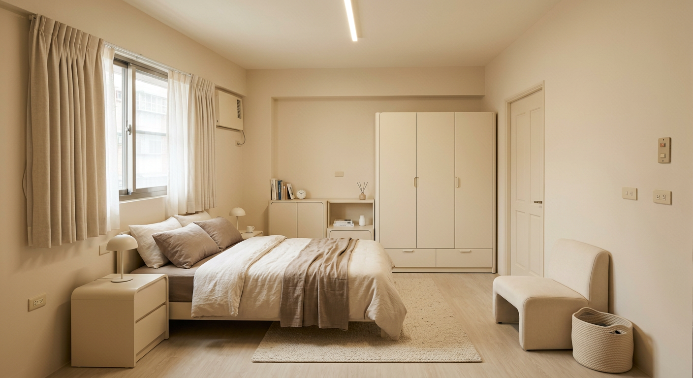 臥室奶油風改造結果